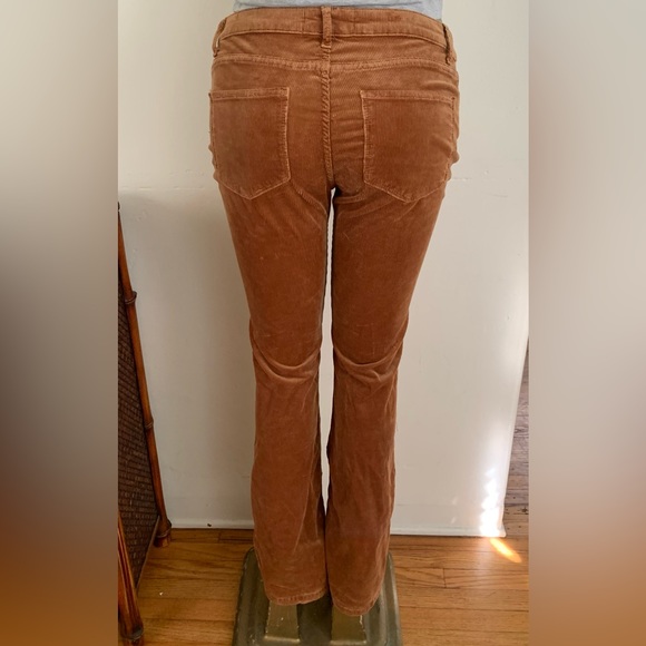 Zara flare retro corduroy, rust brown size 6 - Picture 3 of 3